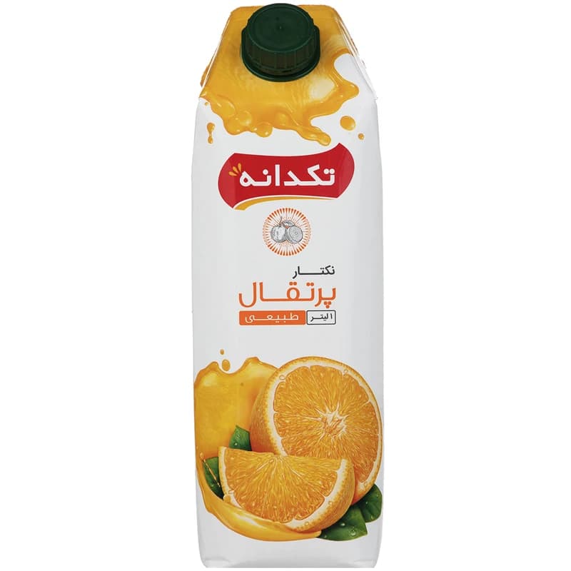 آبمیوه نکتار پرتقال تکدانه حجم 1 لیتر