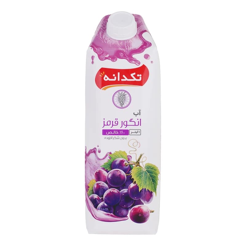 آبمیوه نکتار انگور قرمز تکدانه حجم ۱ لیتر