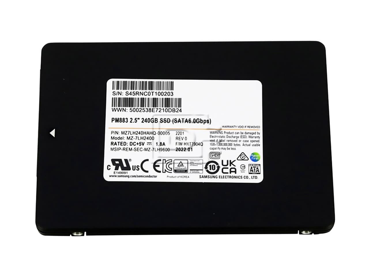 اس اس دی سرور سامسونگ مدل Samsung PM883 ظرفیت 960 گیگابایت — تصویر ۵