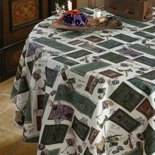 سفره چاپی رزین تاژ طرح نخ سوزن
