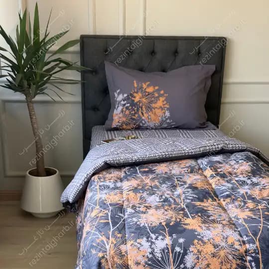 ست لحاف رانفورس کتان طرح هرمس — تصویر ۳
