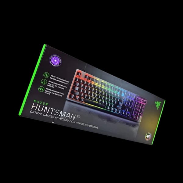 کیبورد گیمینگ ریزر Razer Huntsman V2 Clicky Optical Purple Switch — تصویر ۲