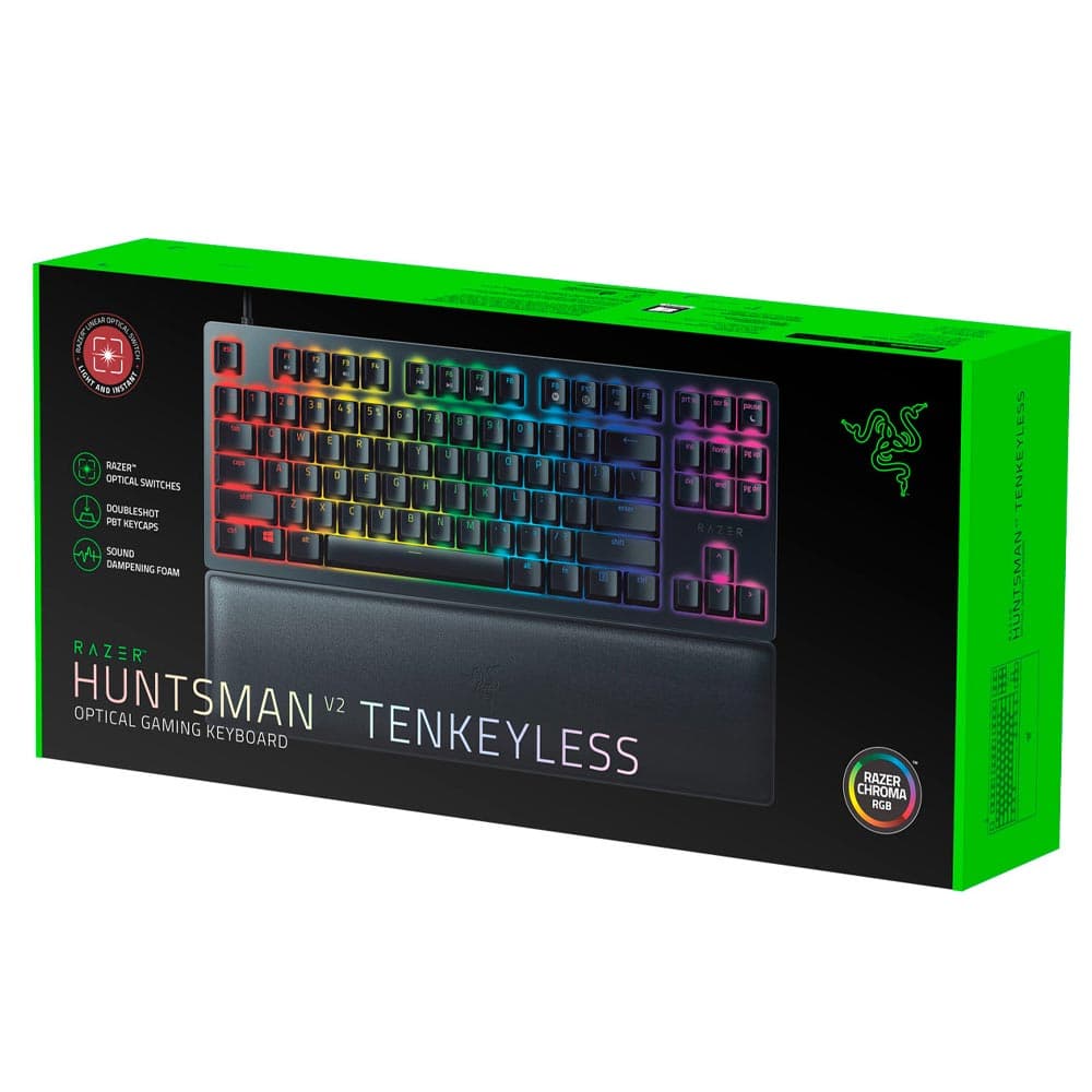 کیبورد گیمینگ ریزر مدل Razer Huntsman V2 Tenkeyless Red Switch — تصویر ۱۱