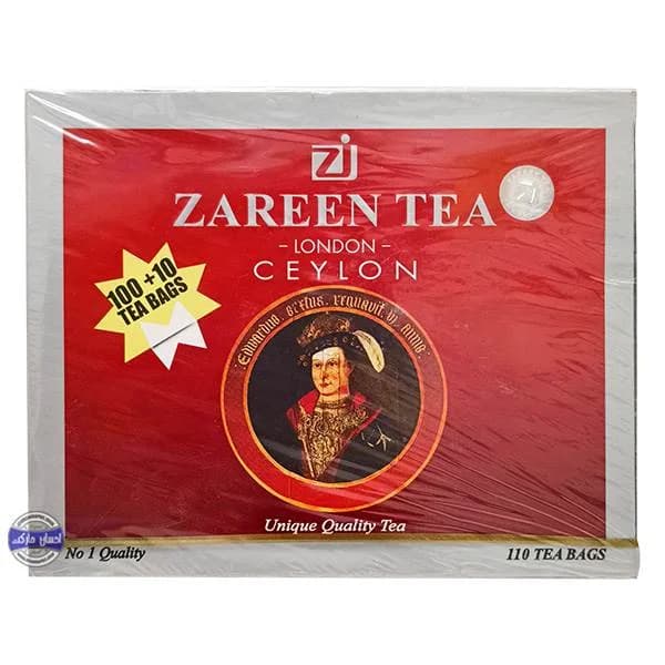 چای سیاه کیسه ای ساده زرین 110 عددی