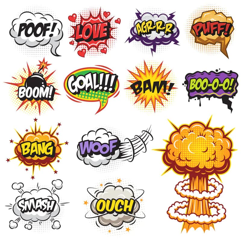 13 طرح وکتور المان کمیک Comic
