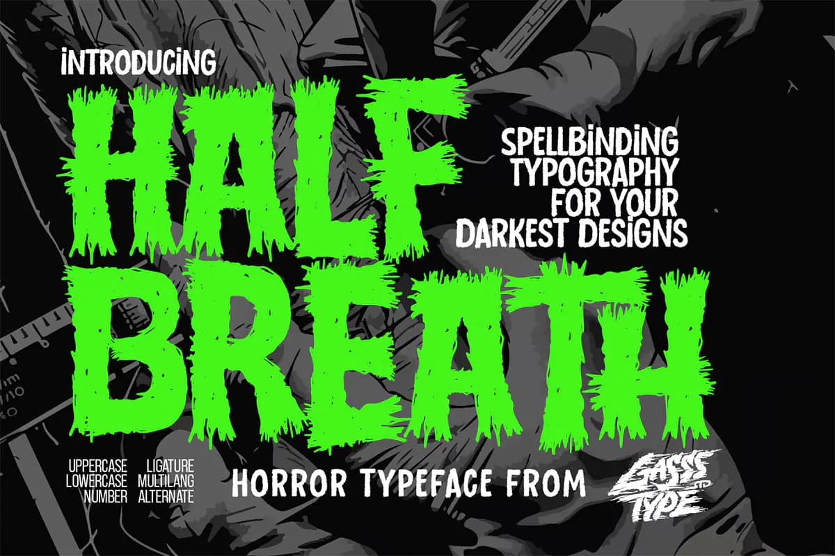 فونت پوسیده Half Breath