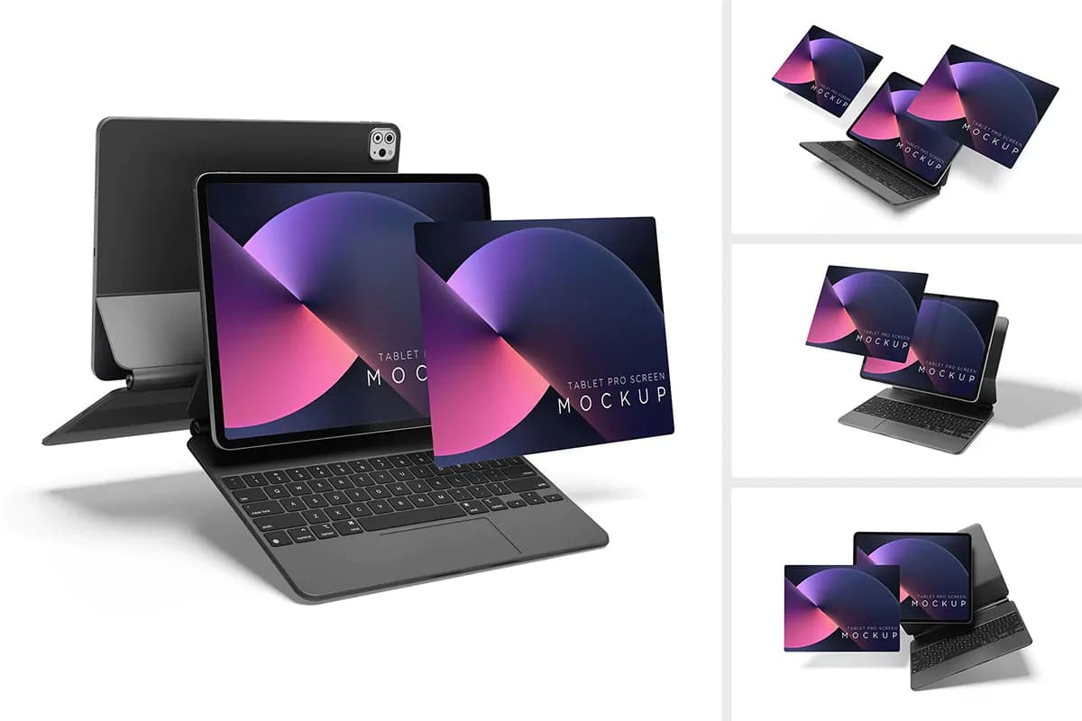 موکاپ تبلت پرو – 4 فایل