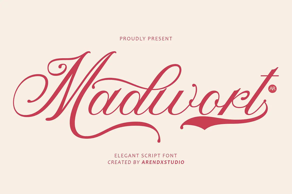 فونت دستنویس و کشیده Madwort
