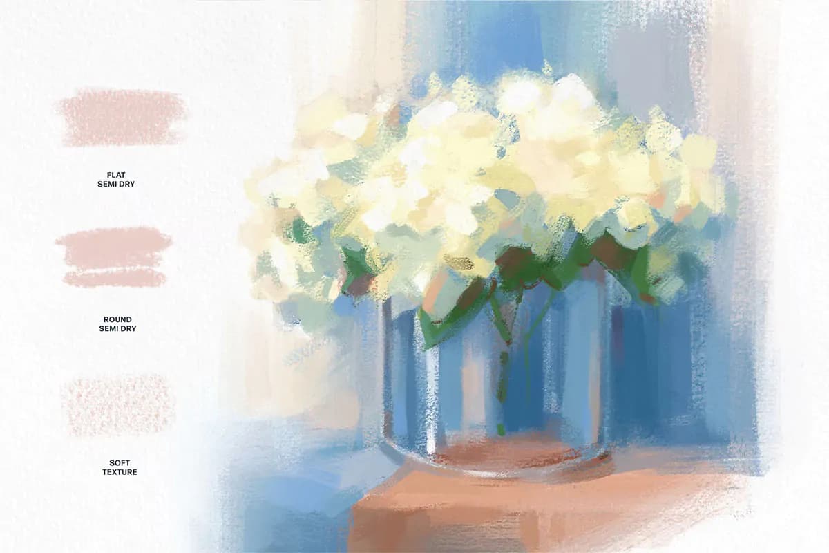 12 براش گواش برای فتوشاپ — تصویر ۵