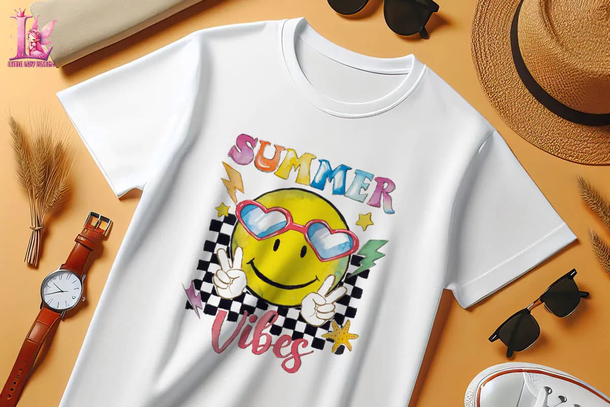 طرح تیشرت Summer Vibes — تصویر ۴