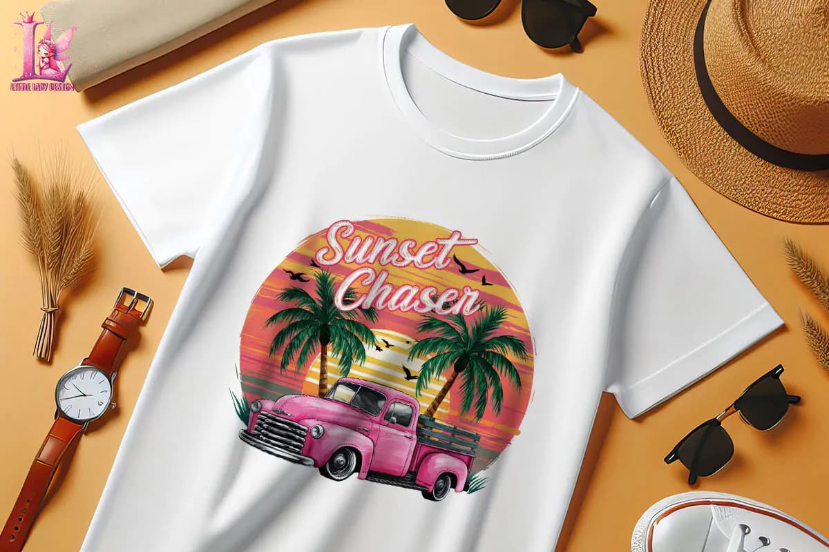 طرح تیشرت Sunset Chaser — تصویر ۴