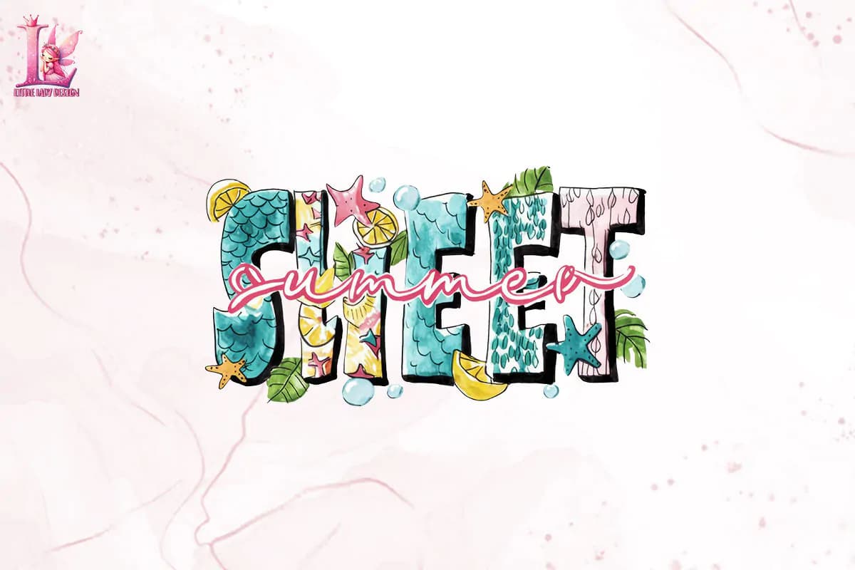 طرح تیشرت Sweet Summer