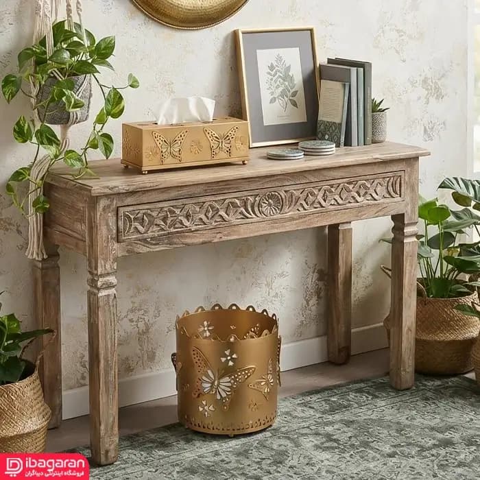 ست جعبه دستمال کاغذی و سطل زباله ریور مدل 4086