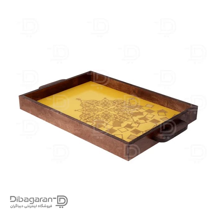 سینی چوبی ریور طرح ترنج مدل 2326
