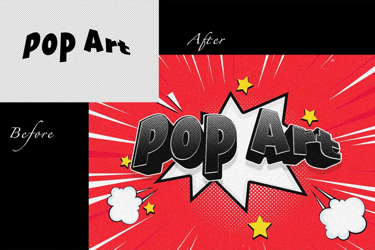 افکت متن سه بعدی پاپ آرت Pap Art — تصویر ۲