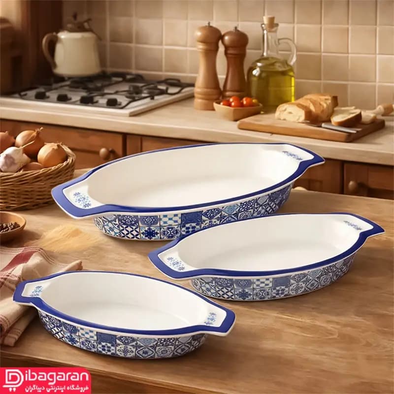 تابه سرو بیضی ریور طرح اسلیمی مدل 8171b