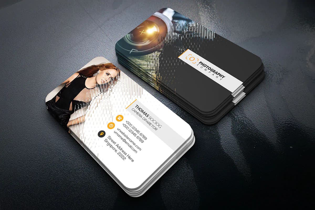 طرح کارت ویزیت عکاسی و آتلیه – 8 فایل — تصویر ۲