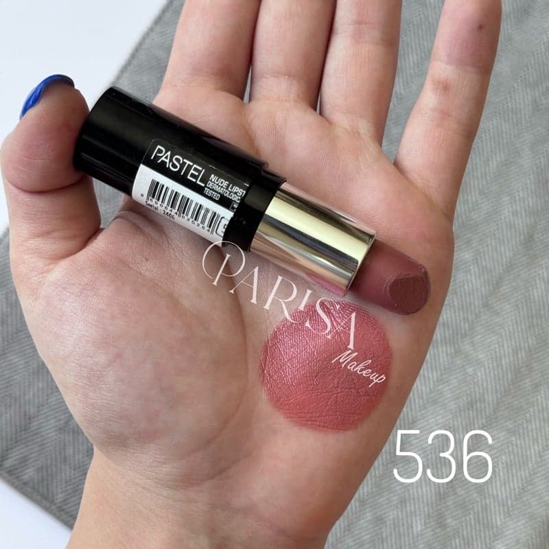 رژلب جامد براق پاستل PASTEL مدل Nude کد 536
