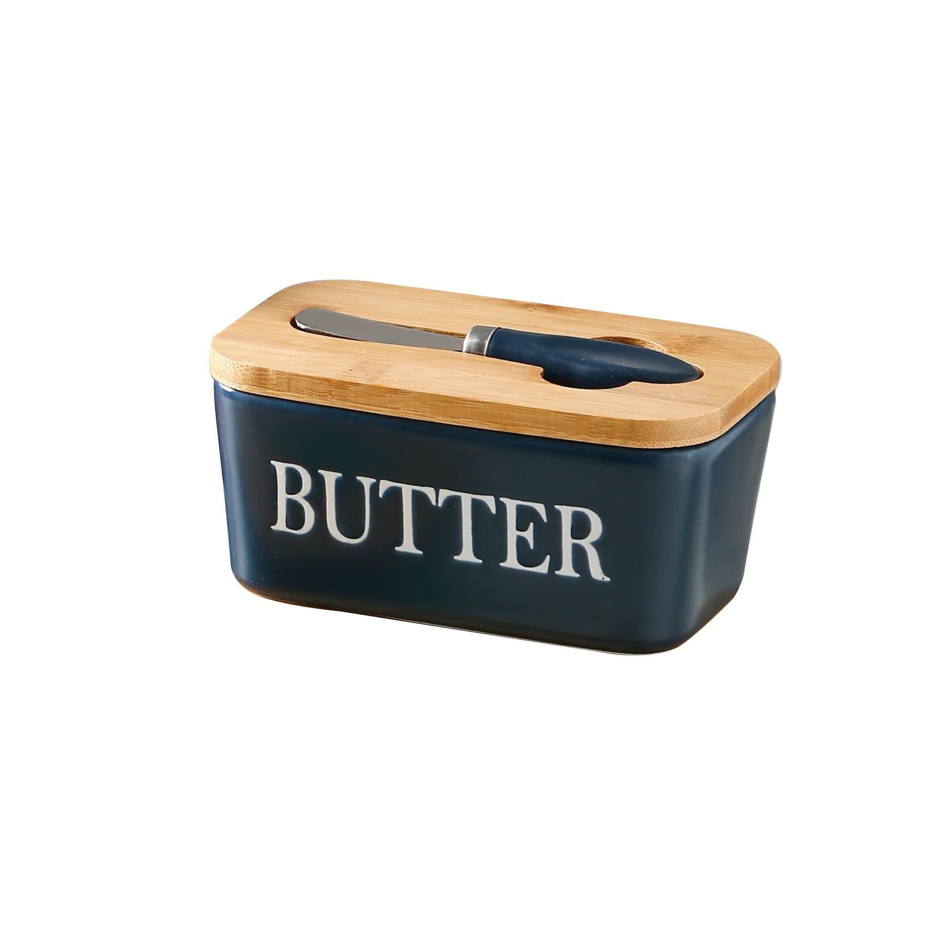 کره خوری سرامیکی وارداتی طرح BUTTER-مشکی — تصویر ۸