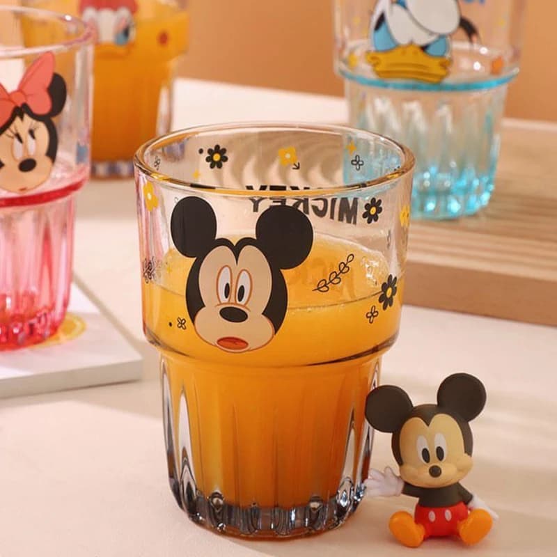 لیوان شیشه‌ای دیزنی طرح Mickey Mouse رنگ دودی — تصویر ۳