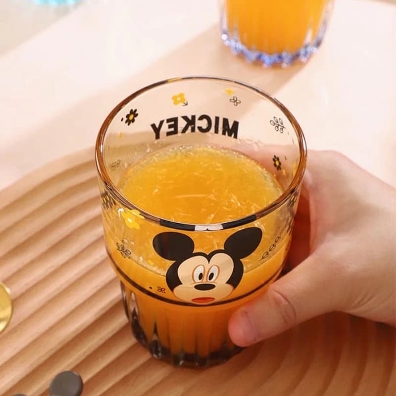 لیوان شیشه‌ای دیزنی طرح Mickey Mouse رنگ دودی — تصویر ۸