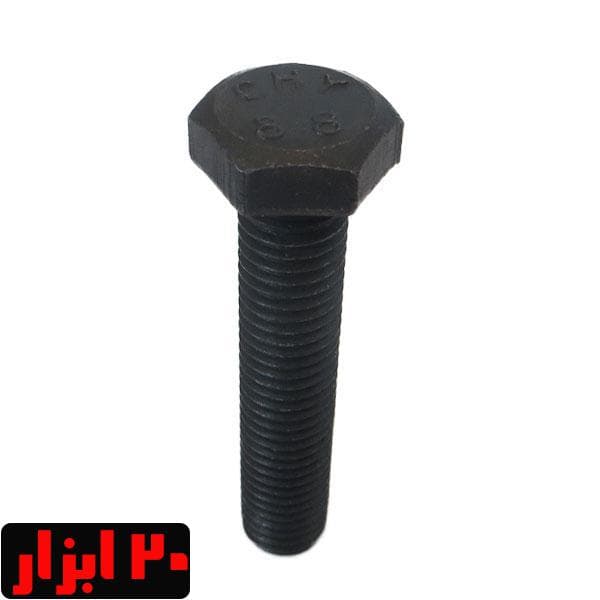 پیچ شش گوش فولادی قطر 12 میل و طول 6 سانت بسته 10 عددی — تصویر ۲