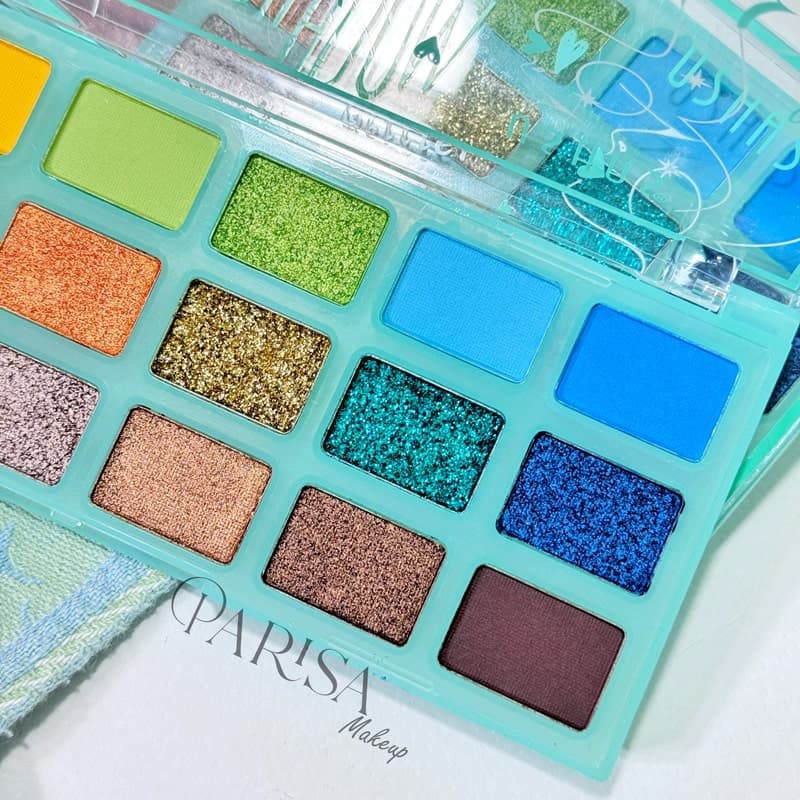 پالت سایه 18 رنگ Ushas مدل Eye Shadow Glitter — تصویر ۵