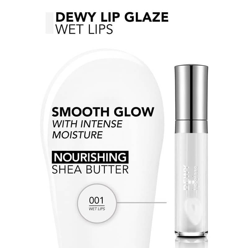 لیپ گلاس براق فلورمار flormar مدل Dewy Lip Glaze کد 001(رنگ Wet Lips) — تصویر ۲
