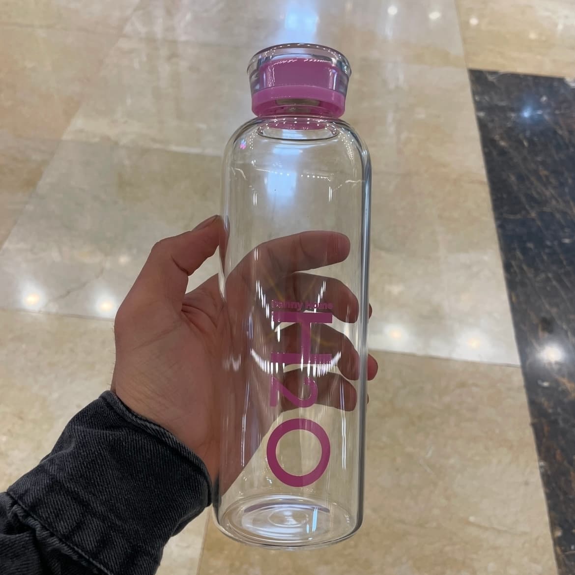بطری آب دنی هوم (Danny Home) H2O ظرفیت 750 میلی‌لیتر، رنگ صورتی