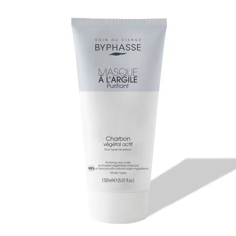 ماسک تصفیه کننده خاک رس و زغال فعال گیاهی بایفاس Byphasse مدل Purifying Clay Mask(150 میل) — تصویر ۳