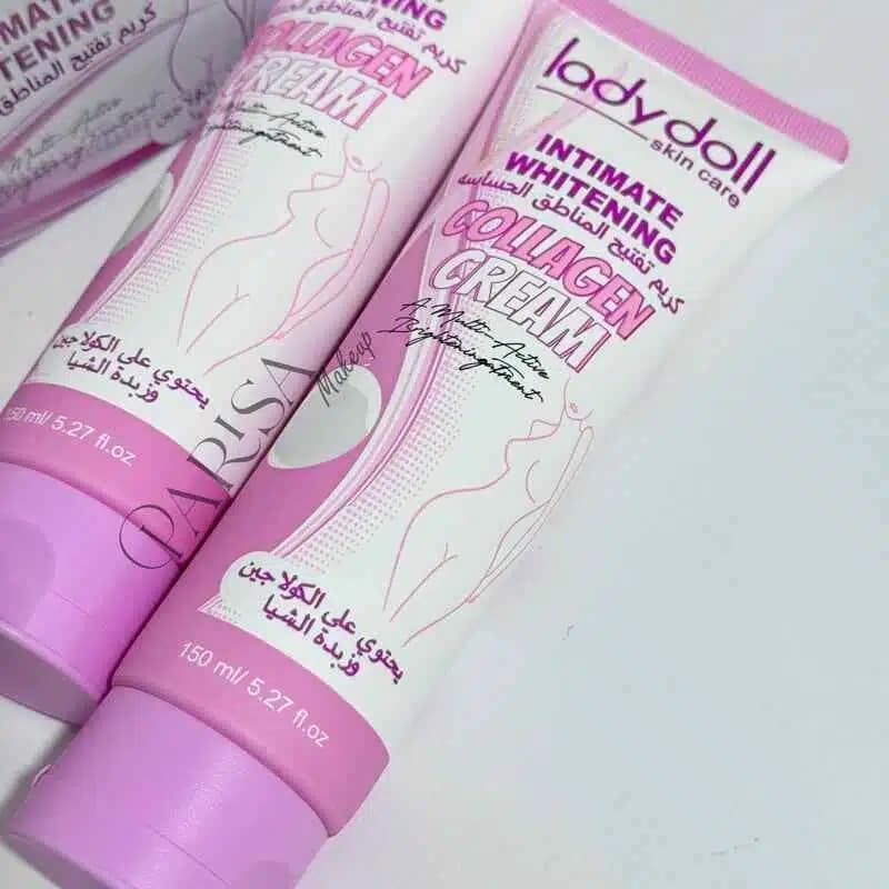 کرم روشن کننده بدن و نواحی خصوصی Lady Doll مدل Intimate Whitening Collagen Cream(150 میل) — تصویر ۲