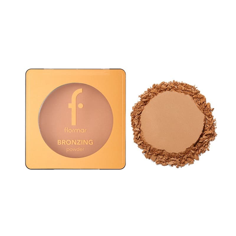 برانزر پودری فلورمار flormar مدل Bronzing Powder کد 002(رنگ Rose Gold)
