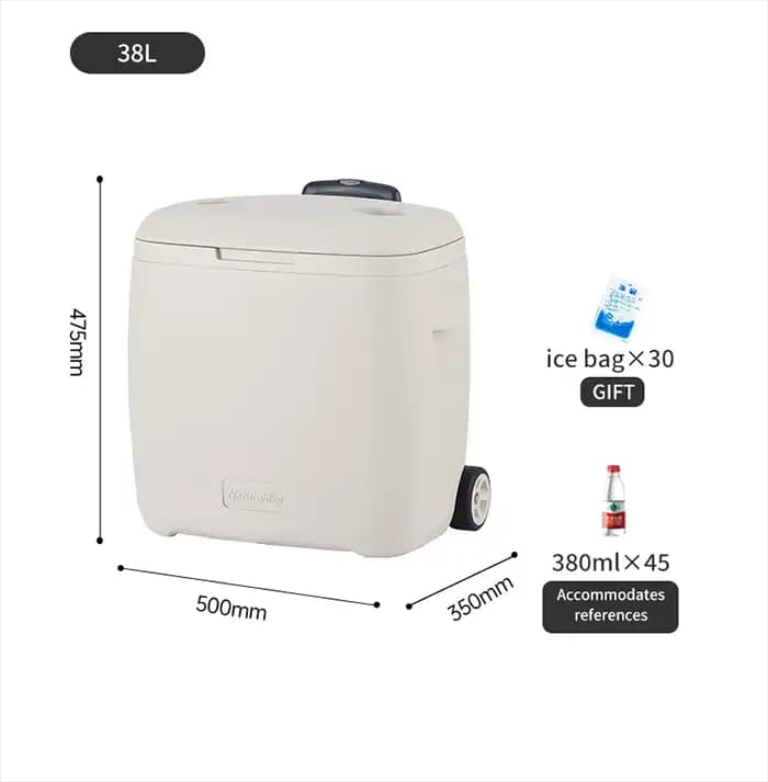 یخدان چرخ دار نیچرهایک 38 لیتری مدل CNK2300BS013 — تصویر ۲