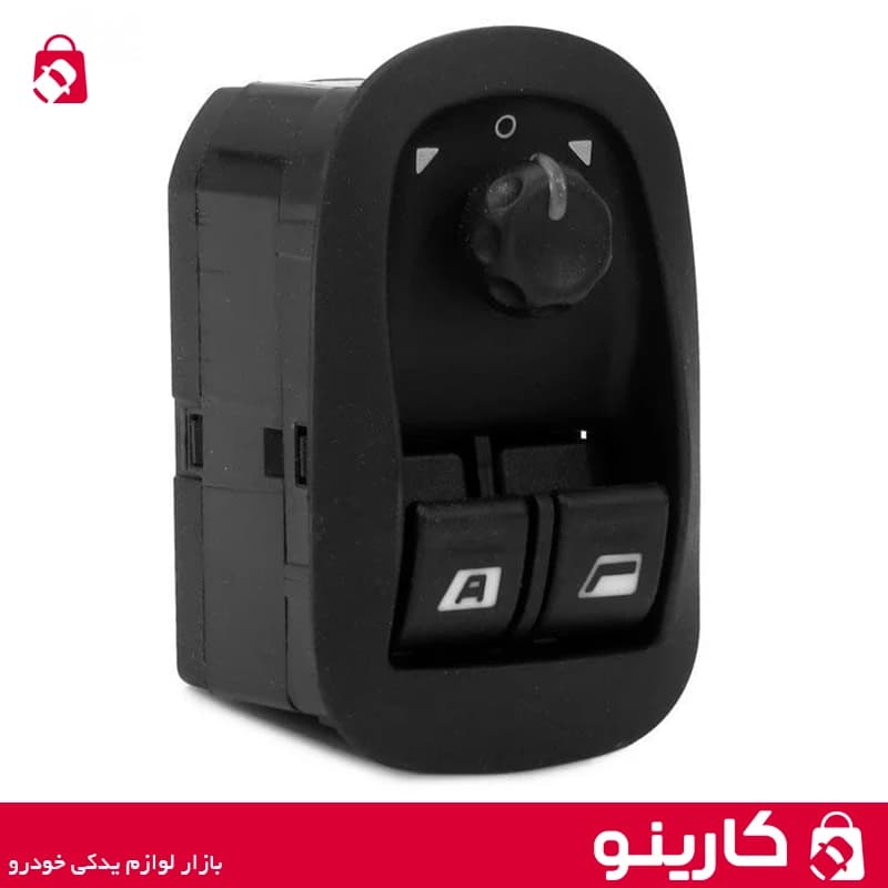 کلید شیشه بالابر و تنظیم آینه پژو 206 تیپ 5 جهان پارت — تصویر ۳