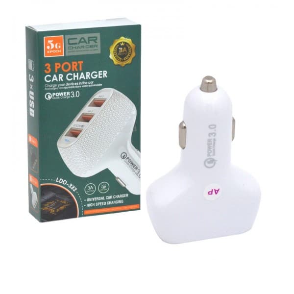 شارژر فندکی 3 پورت الدینیو مدل LDO-333 — تصویر ۷