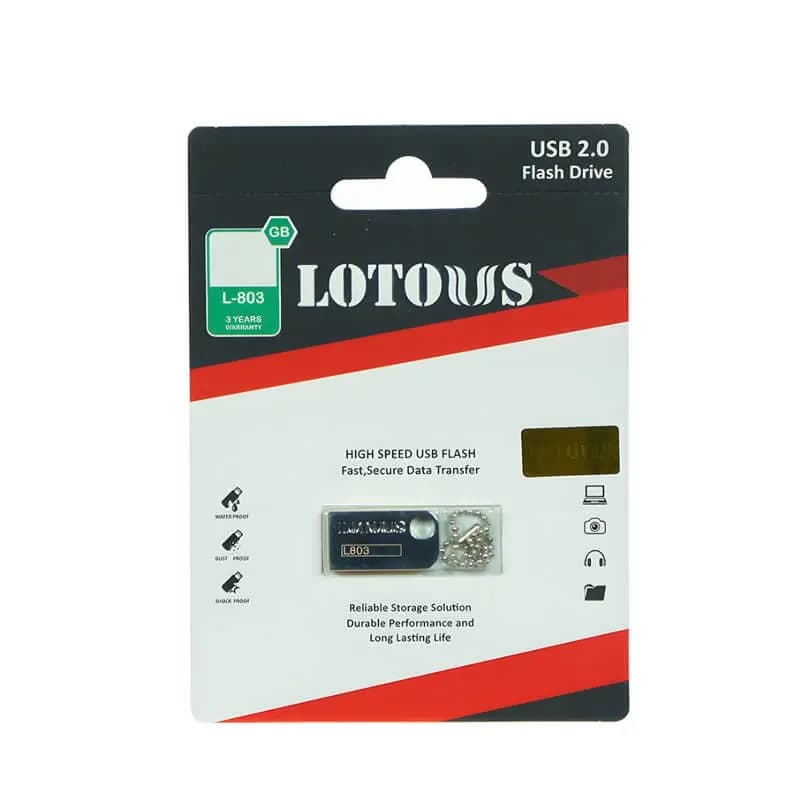 فلش مموری USB 2.0 لوتوس مدل L803 ظرفیت 32 گیگابایت — تصویر ۲