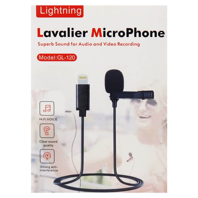 میکروفون یقه ای لاوالیر مدل GL-120 — تصویر ۷