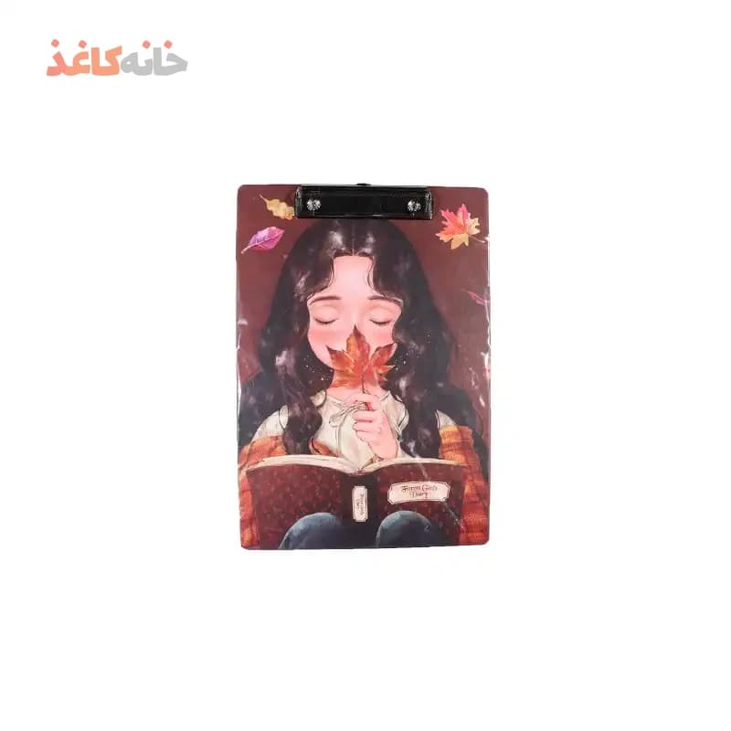 تخته شاسی A4 مقوایی سویل طرح دختر و برگ