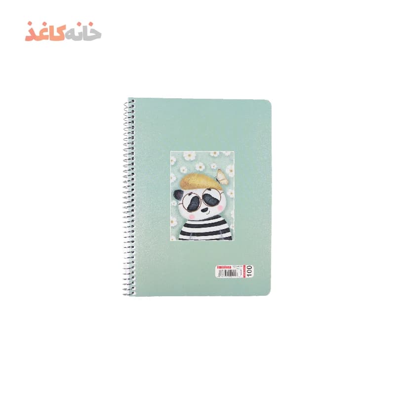 دفتر 100برگ فنری اسپادانا طرح پاندای عینکی — تصویر ۲