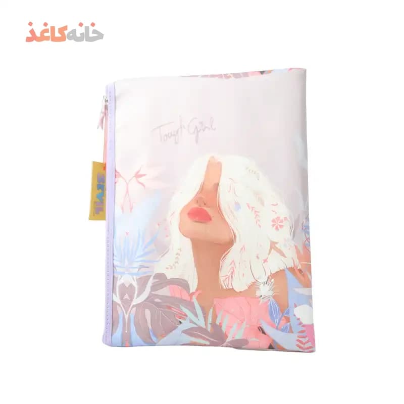 پوشه پارچه ای سویل طرح دختر با مو های سفید