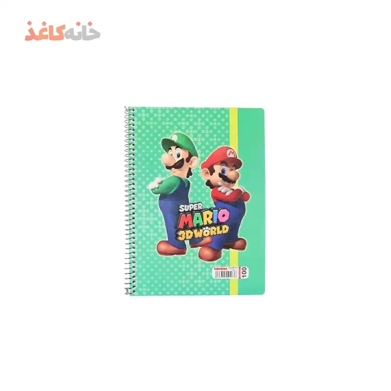دفتر 100برگ فنری اسپادانا طرح ماریو — تصویر ۲