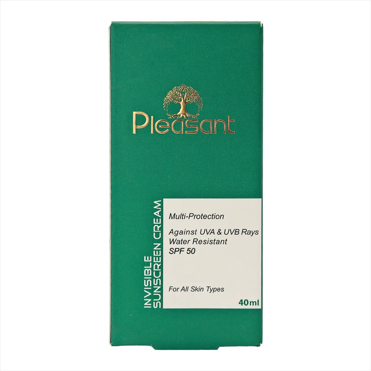 کرم ضد آفتاب ساده بی رنگ پلزنت spf50