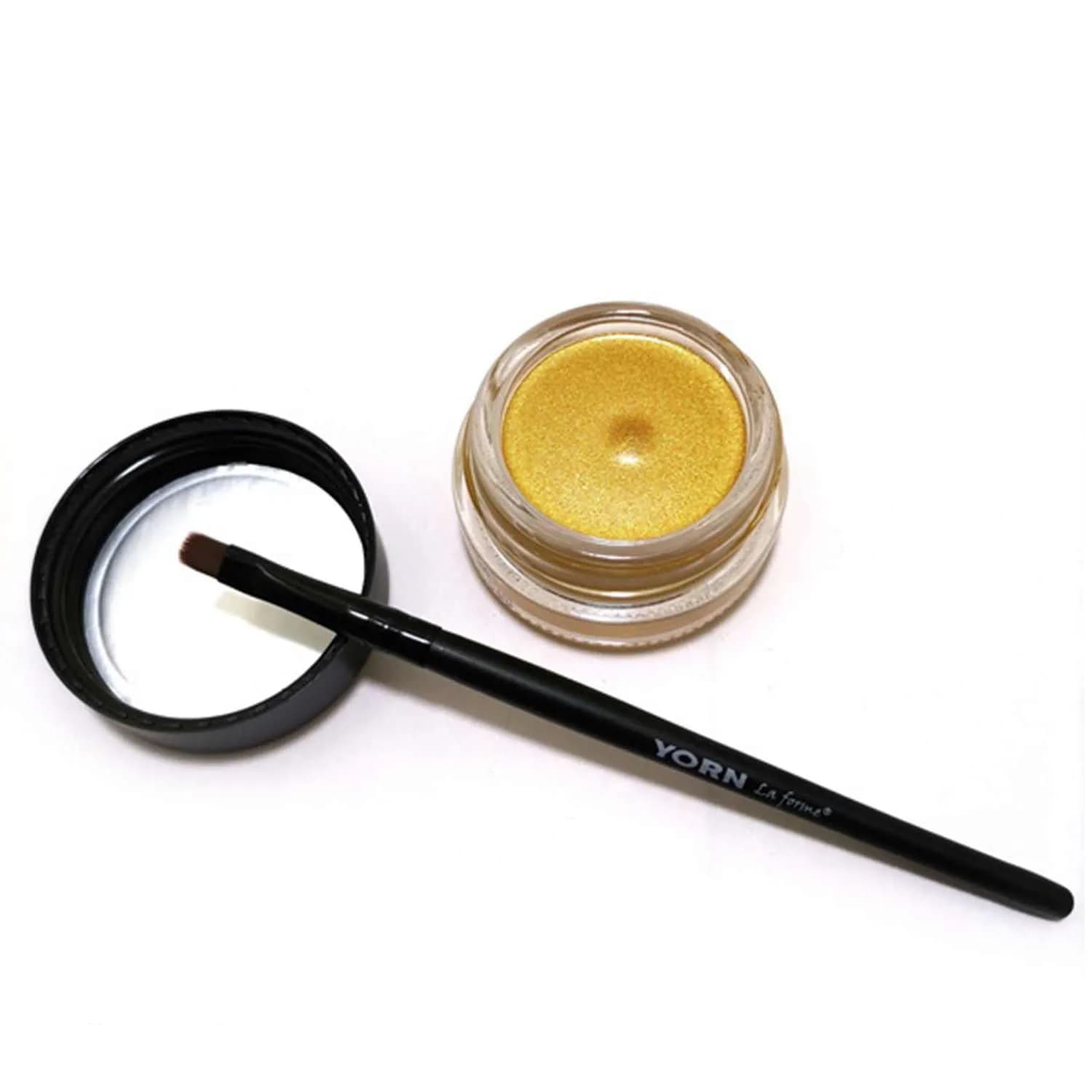 خط چشم ژله ای کاسه ای یورن رنگ طلایی Yorn La Forme Golden Gel Eyeliner — تصویر ۳
