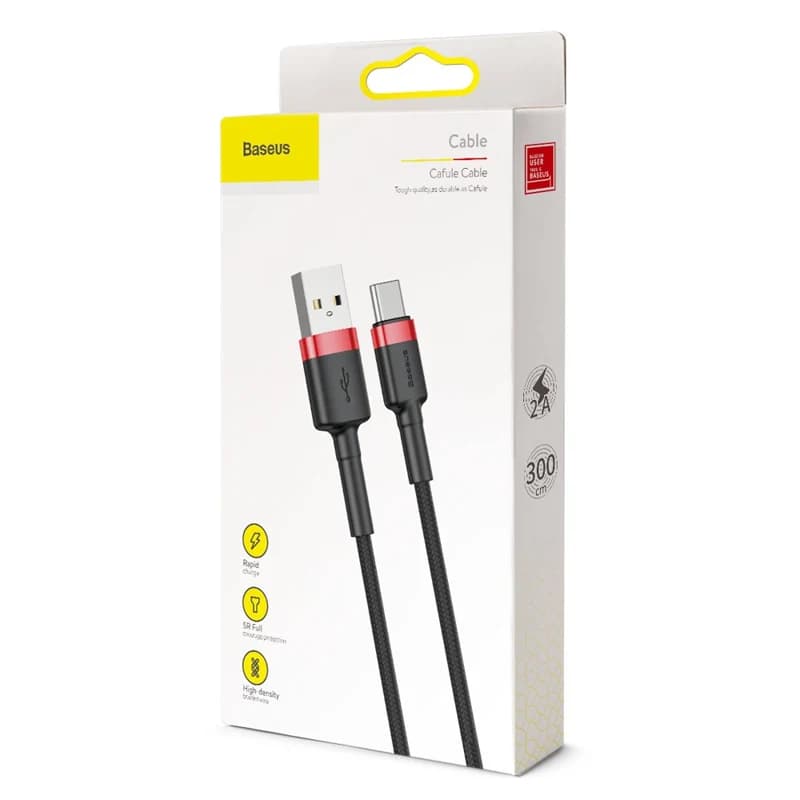 کابل شارژ باسئوس USB به USB-C (3 متری/ 2A) — تصویر ۸