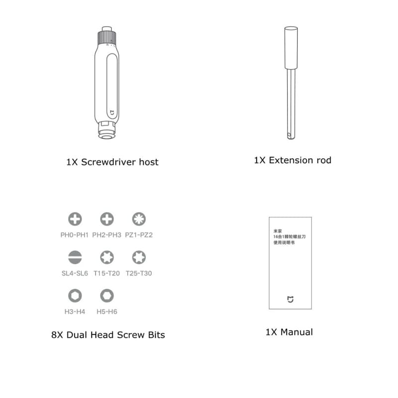 پیچگوشتی شیائومی مدل Mi 16-in-1 Ratchet Screwdriver — تصویر ۷