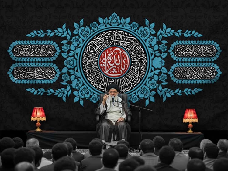 طرح پشت منبر محرم با خوشنویسی یا ثارالله