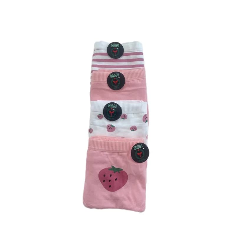 شورت زنانه مدل عروسکی توت فرنگی بسته 4 عددی — تصویر ۲