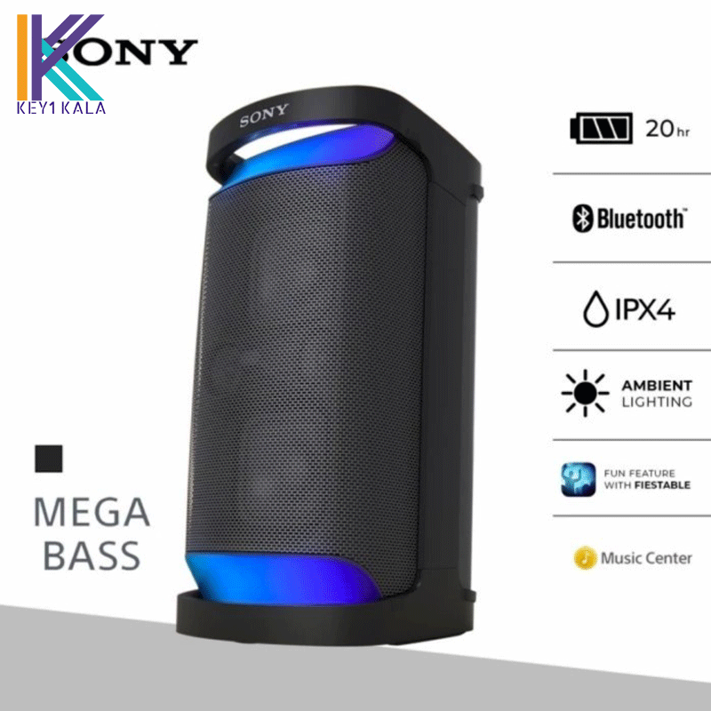 اسپیکر بی‌سیم و بلوتوث سونی مدل Sony SRS-XP500 Portable Wireless Speaker — تصویر ۳