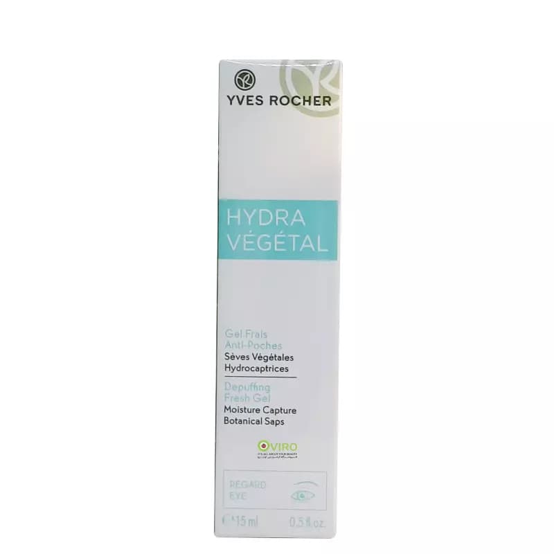 ژل دور چشم مرطوب کننده و ضد خستگی ایوروشه Hydra Vegetal حجم 15 میلی