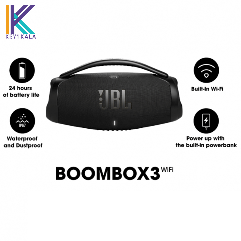 اسپیکر بلوتوثی و قابل حمل جی بی ال مدل JBL Boombox 3 Portable Bluetooth Speaker — تصویر ۵